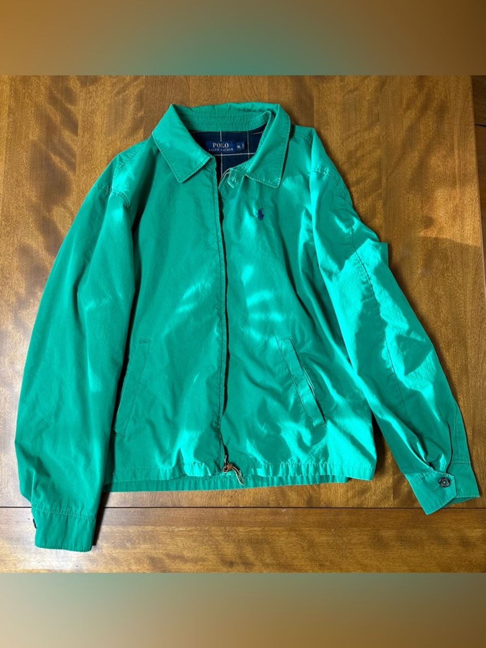 Mens Green Polo Ralph Lauren Bomber Jacket Size XL - Picture 2 of 11